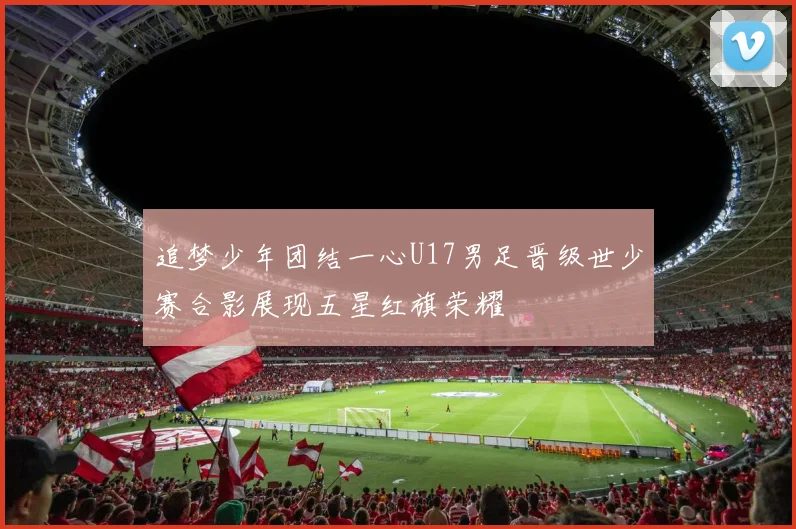 追梦少年团结一心U17男足晋级世少赛合影展现五星红旗荣耀